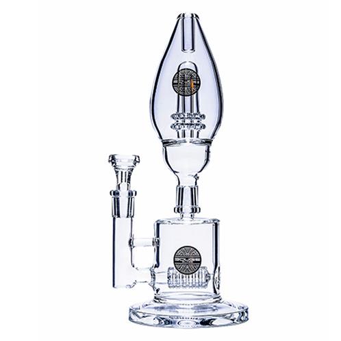 Bougie Glass - Large Nectar Collector With Multi Slit Disc Perc And Sm