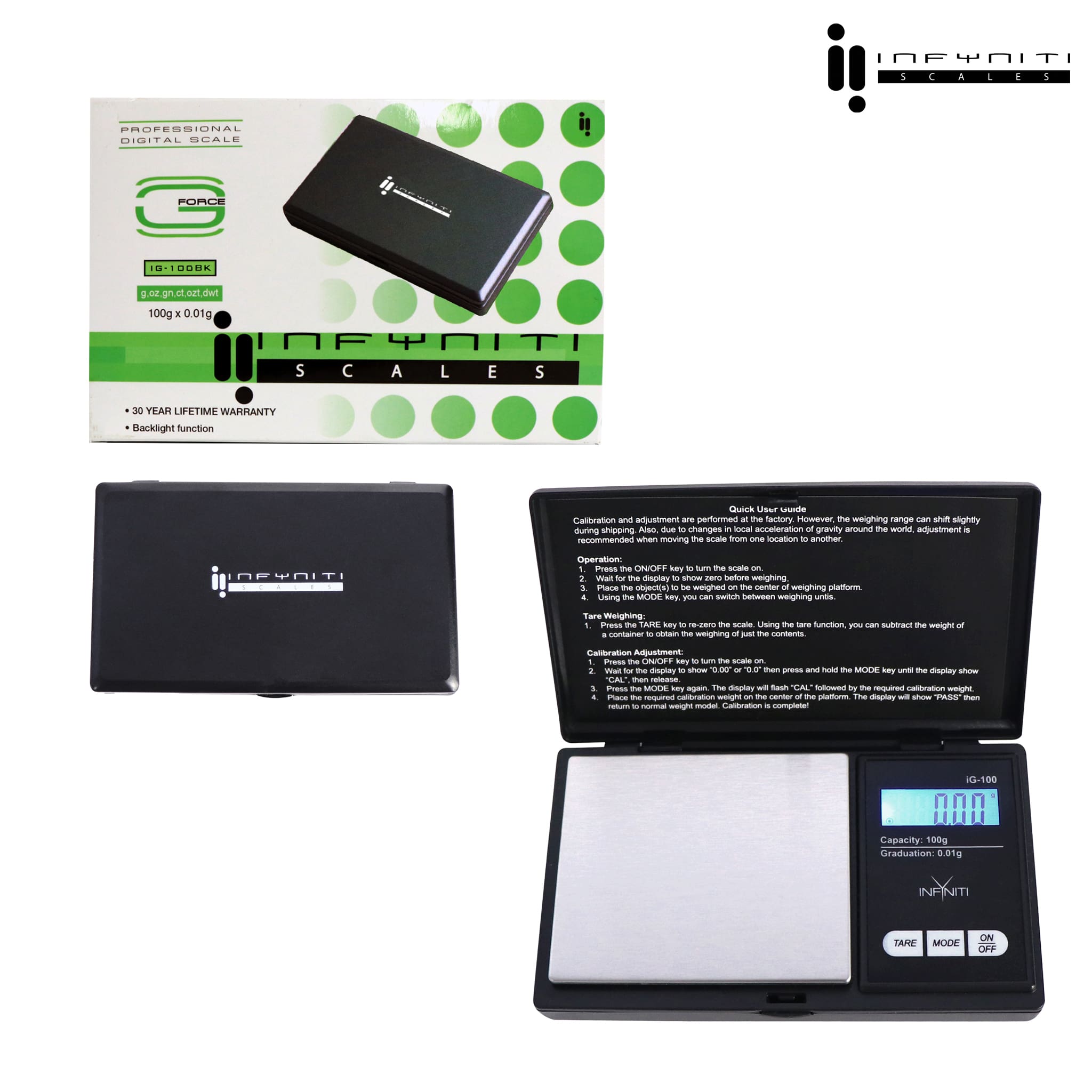 Panther Digital Pocket Scale, 100g x 0.01g – Infynitiscales