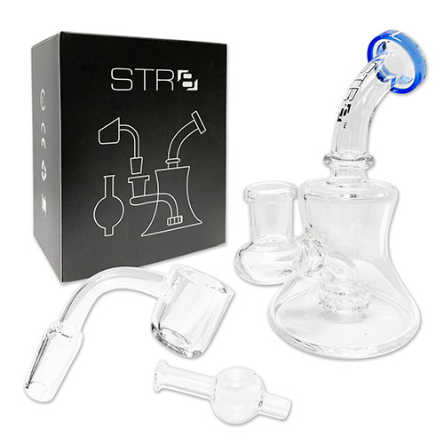 Wholesale STR8 5 MINI RIG WATER PIPE KIT, BLUE